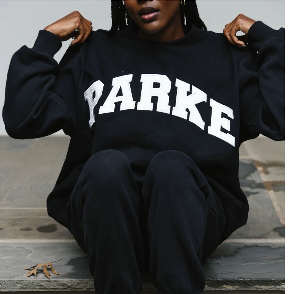 PARKE Varsity Mockneck
Black + white 
S/M
Never worn!!!